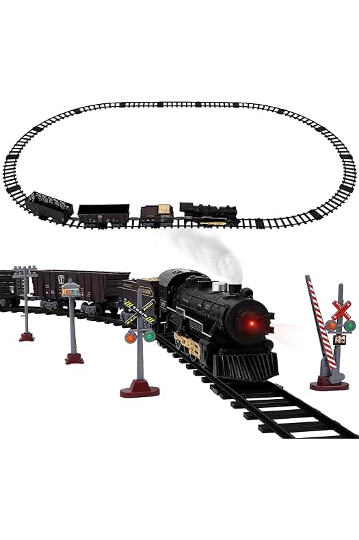 Título optimizado: Divertido Juego de Tren Eléctrico para Niños con Luces, Sonidos y Motor de Vapor