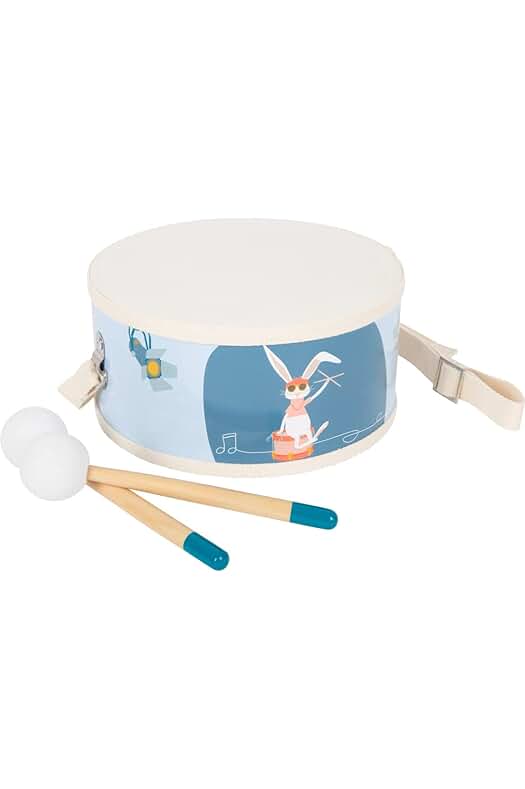 Título optimizado: Tambor Groovy Beats para niños, juguete educativo de madera para desarrollo musical temprano