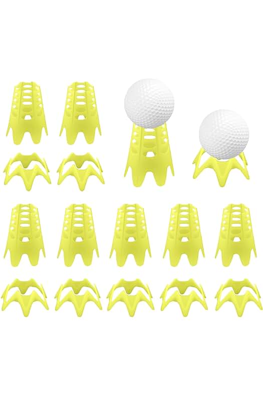 Set de Tees de Golf de Plástico para Práctica y Entrenamiento al Aire Libre.