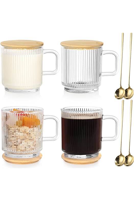 Taza de café de cristal para disfrutar tus bebidas calientes favoritas