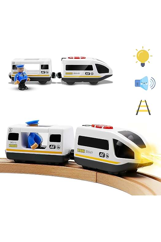 Tren de Locomotora con Batería - Juego de Tren Potente para Niños Pequeños