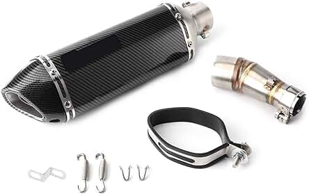 Tubo de escape de alto rendimiento para Kawasaki Ninja 250R/Z250/Z300 2008-2017.