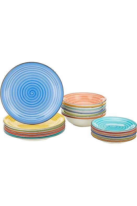 Vajilla multicolor de 18 piezas - Tognana Art & Pepper Stoneware