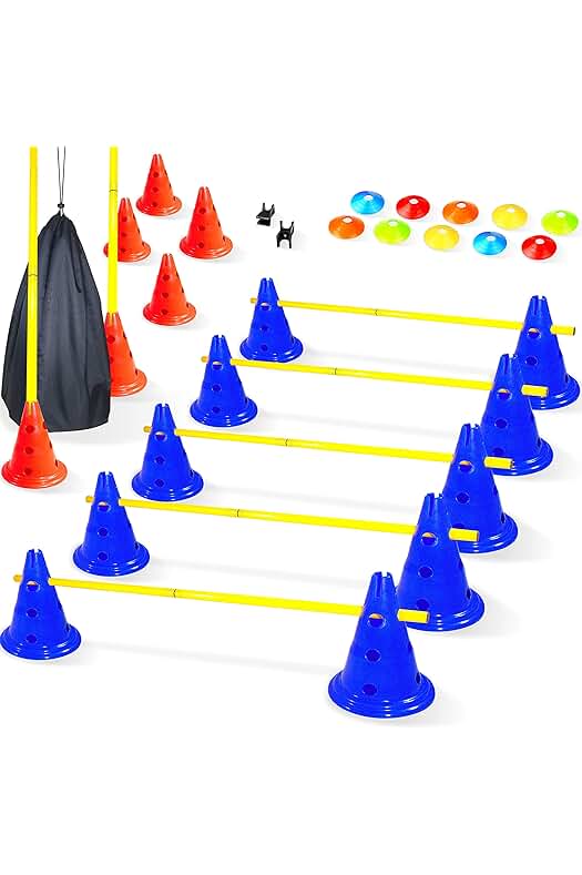 Vallas de Entrenamiento para Mejorar la Velocidad y Agilidad en Deportes - Set Profesional