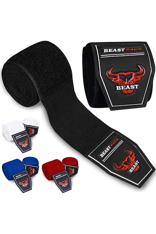 Vendajes de mano de boxeo de alto rendimiento para entrenamiento de artes marciales.