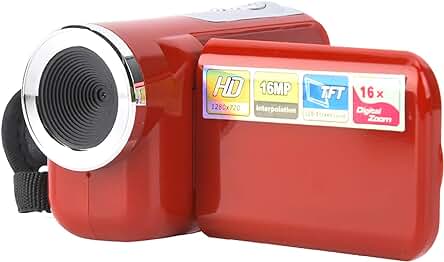 Videocámara digital de alta definición con pantalla TFT LCD de 2 pulgadas para fotografía y video.