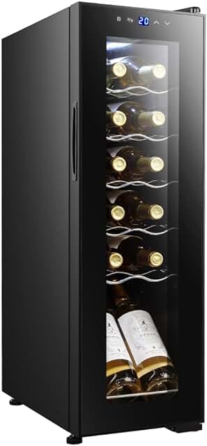 Vinoteca Bolero Grandsommelier 12 botellas: Enfriamiento eficiente, silencioso y con control táctil LED.