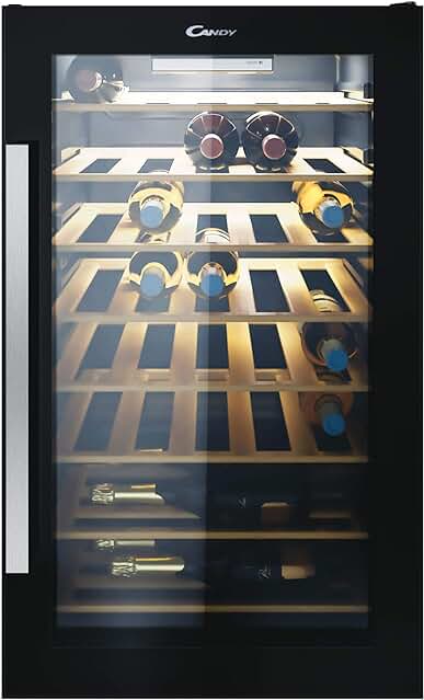 Vinoteca Candy DiVino CWC 154 EEL/N: Wi-Fi, 121L, 41 Botellas, Tratamiento Anti-UV, Negro