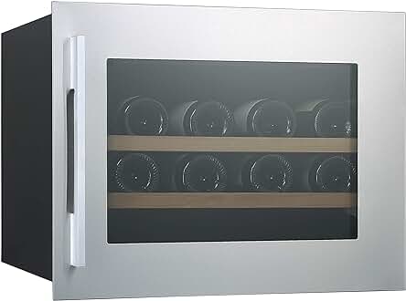 Vinoteca Cata no Frost de Encastre con capacidad para 28 botellas y soportes regulables.