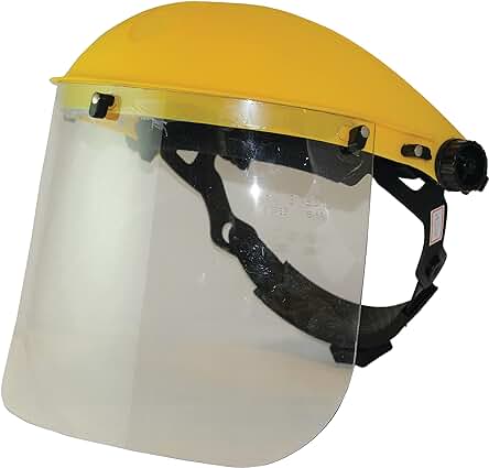 Visor de protección transparente Silverline Tools 140863 - Protege tus ojos con estilo.