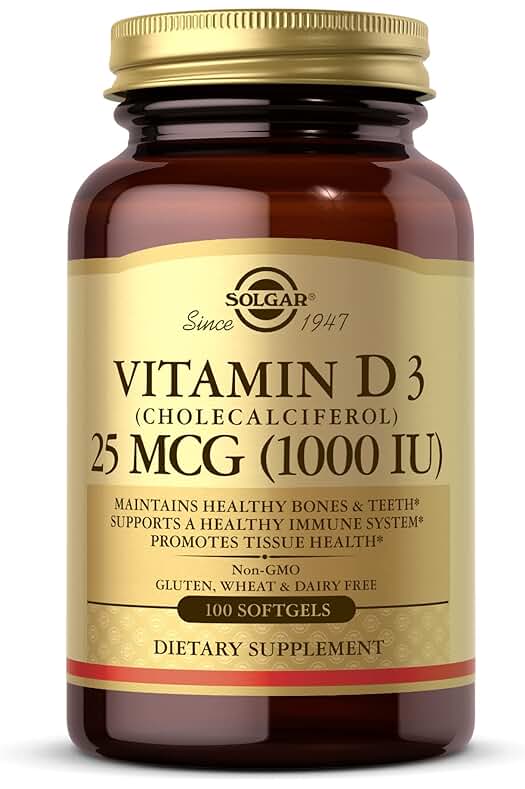 Vitamina D3 de Solgar: Potente suplemento con aceite de hígado de pescado para una salud óptima