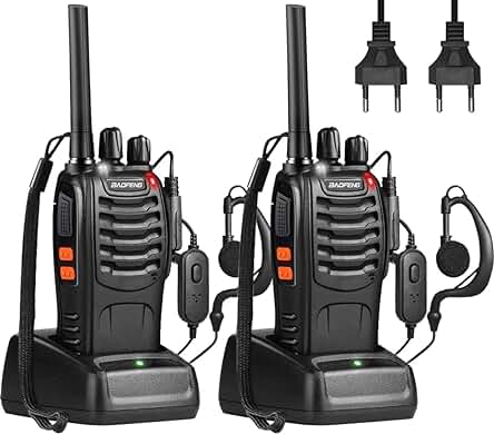 Walkie Talkie Recargable Baofeng 88E - Comunicación sin límites para adultos y niños.