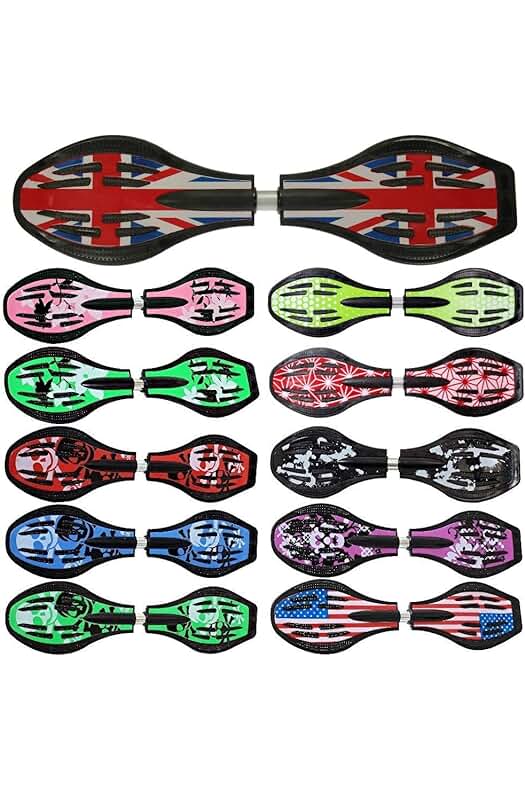Waveboard Original FunTomia con Ruedas LED y diseño floral - Incluye accesorios