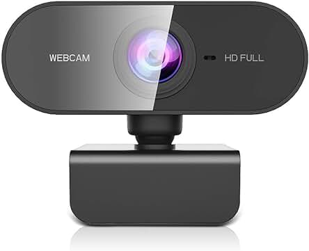 Webcam HD 1080p para PC con Micrófono Integrado - Perfecta para Videoconferencias y Gaming