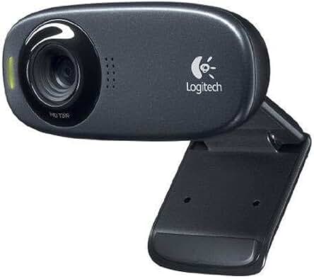 Webcam Logitech C310 - Calidad HD 720p, Color Negro
