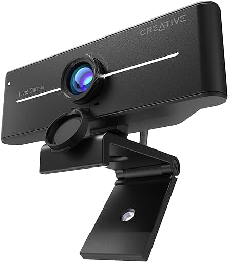 Webcam USB 4K: CREATIVE Live! CAM Sync - Calidad de imagen excepcional y fácil uso.