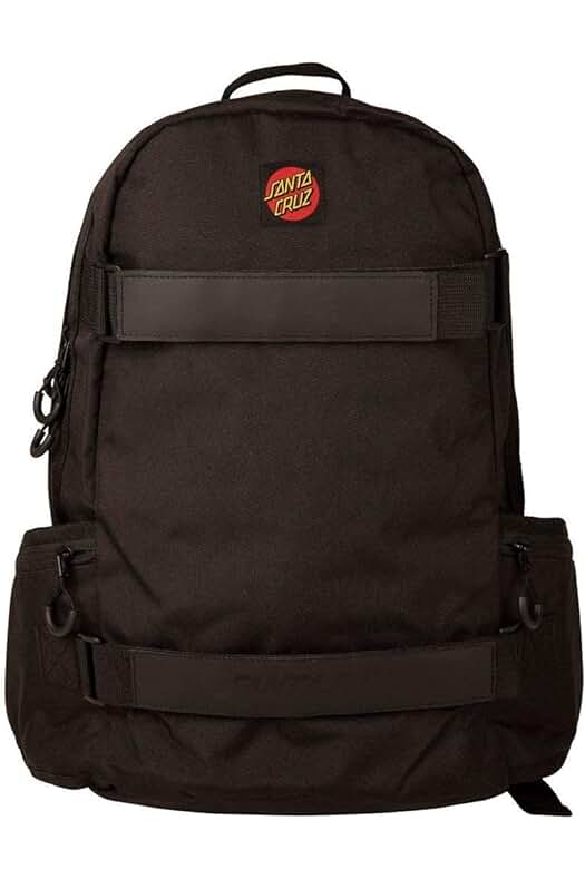 Zaino Skatepack Santa Cruz Classic Label Black - PE22, la elección perfecta para skaters.