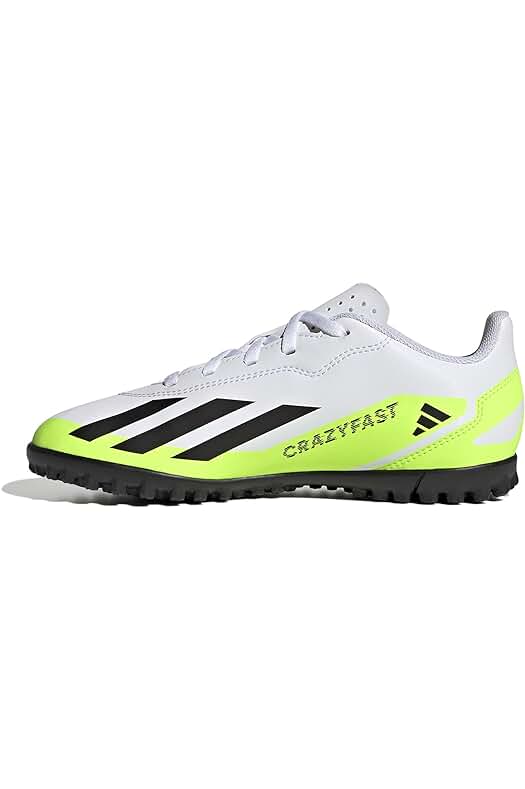 Zapatillas de fútbol adidas Crazyfast.4 TF J para niños, ideales para césped artificial.