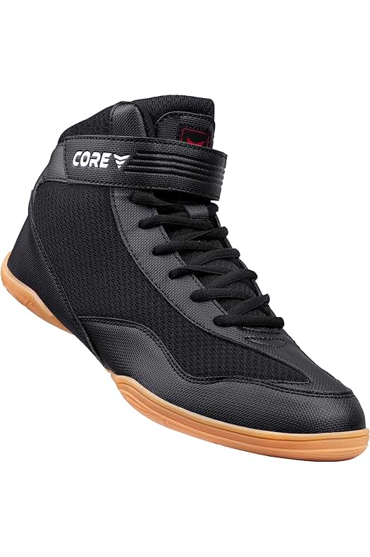 Zapatillas de Lucha CORE - Botas Antideslizantes para Deportes de Combate y Levantamiento de Pesas