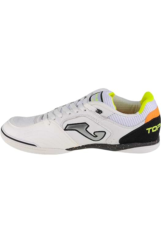 Zapatillas Joma Top Flex 2342 - Unisex Adulto - Blanco Negro para Indoor.