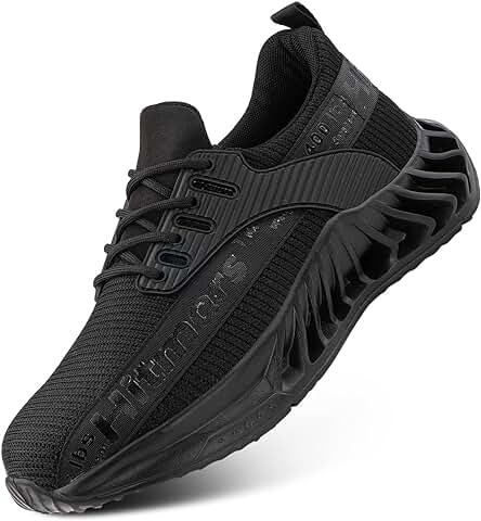 Zapatos de Seguridad para Hombre con Puntera de Acero: Ligeros y Deportivos.